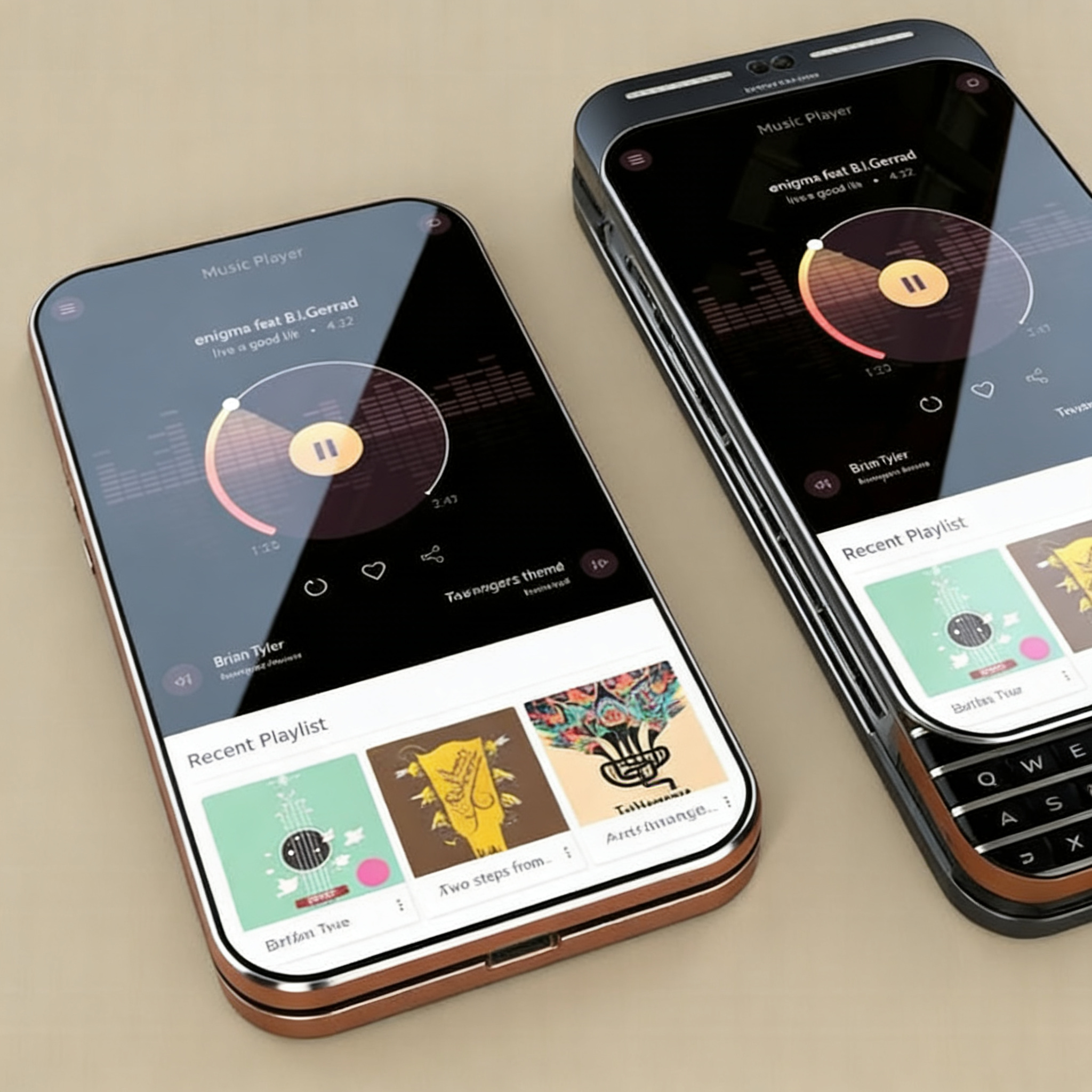 3D phone interface model