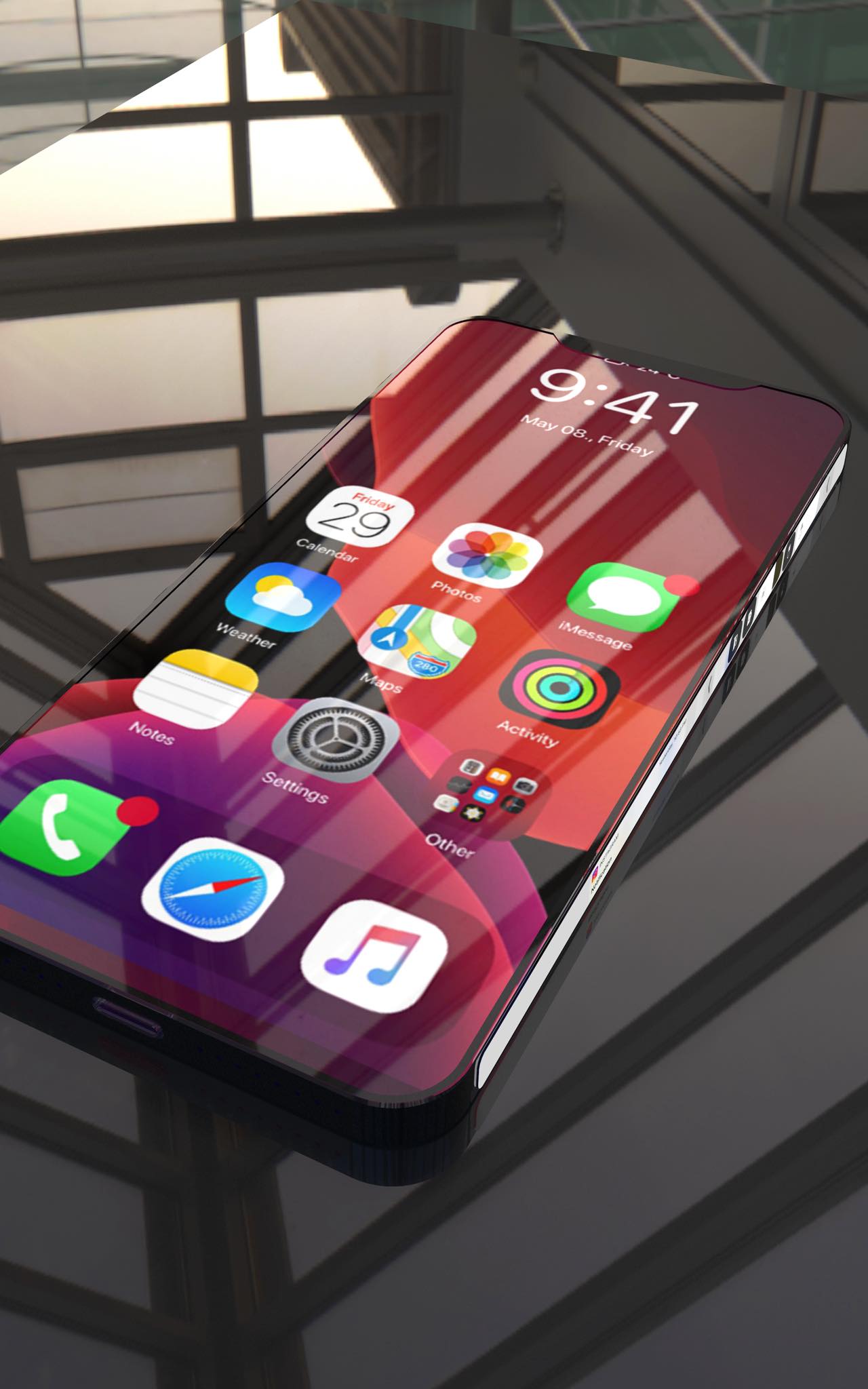 Vertical phone model