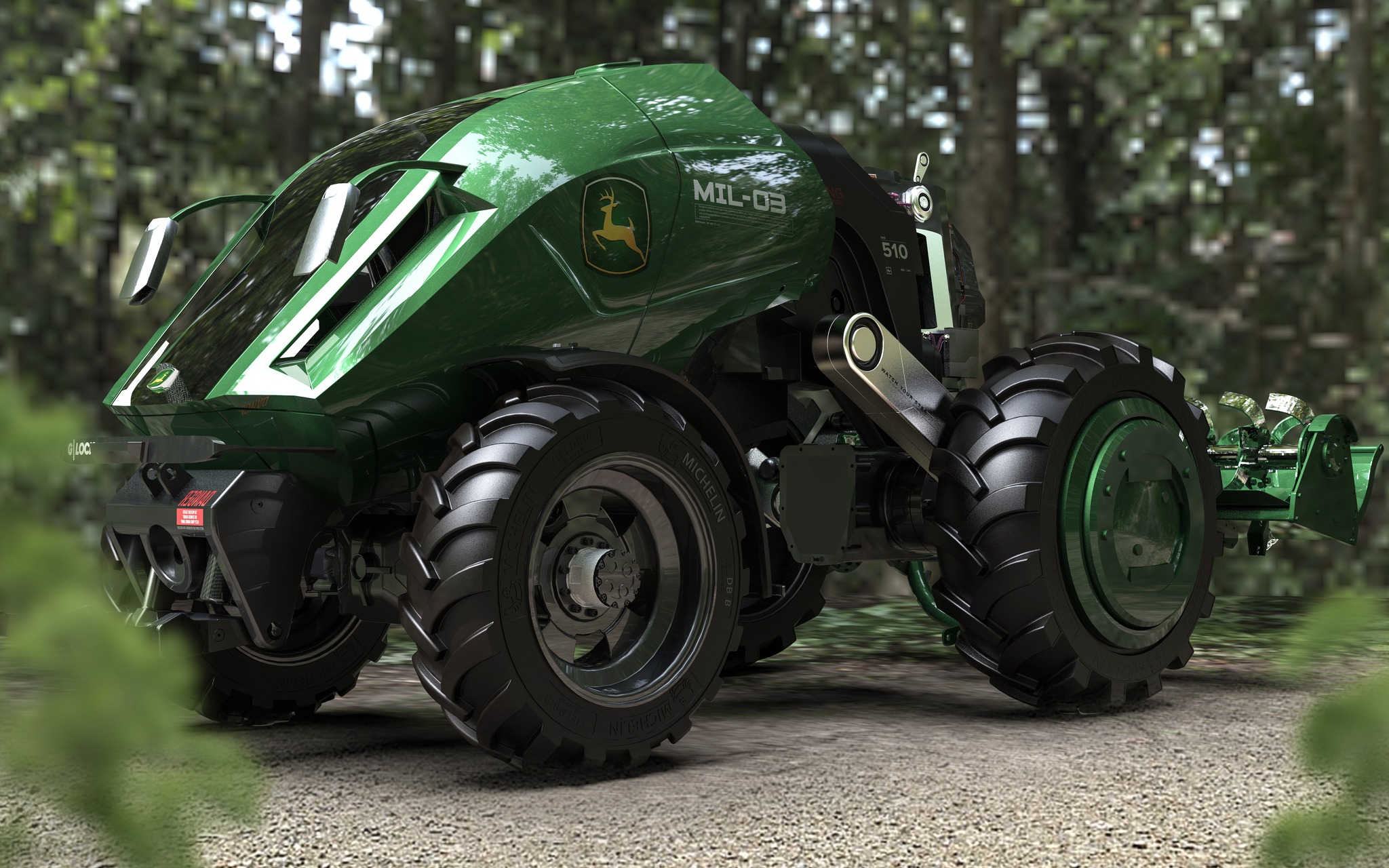 Vehicle render detail