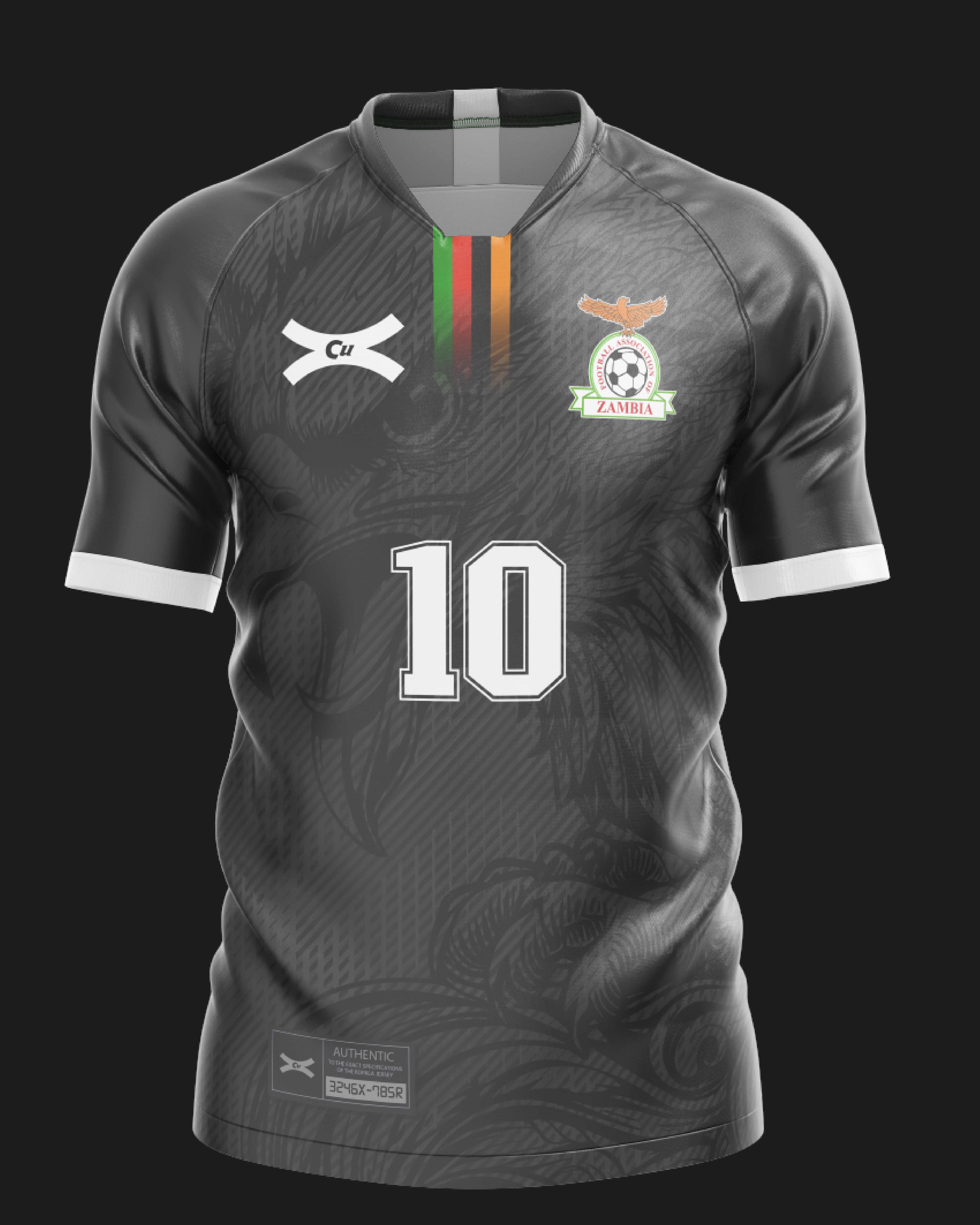 Graphite football kit front design