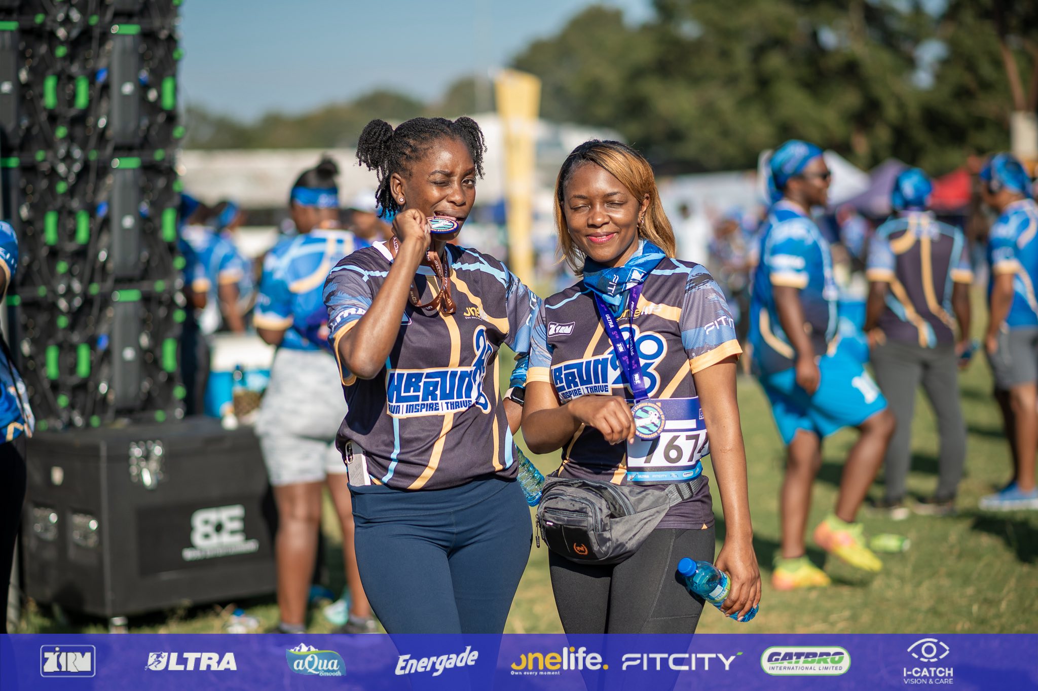 HR Marathon participants wearing branded jerseys