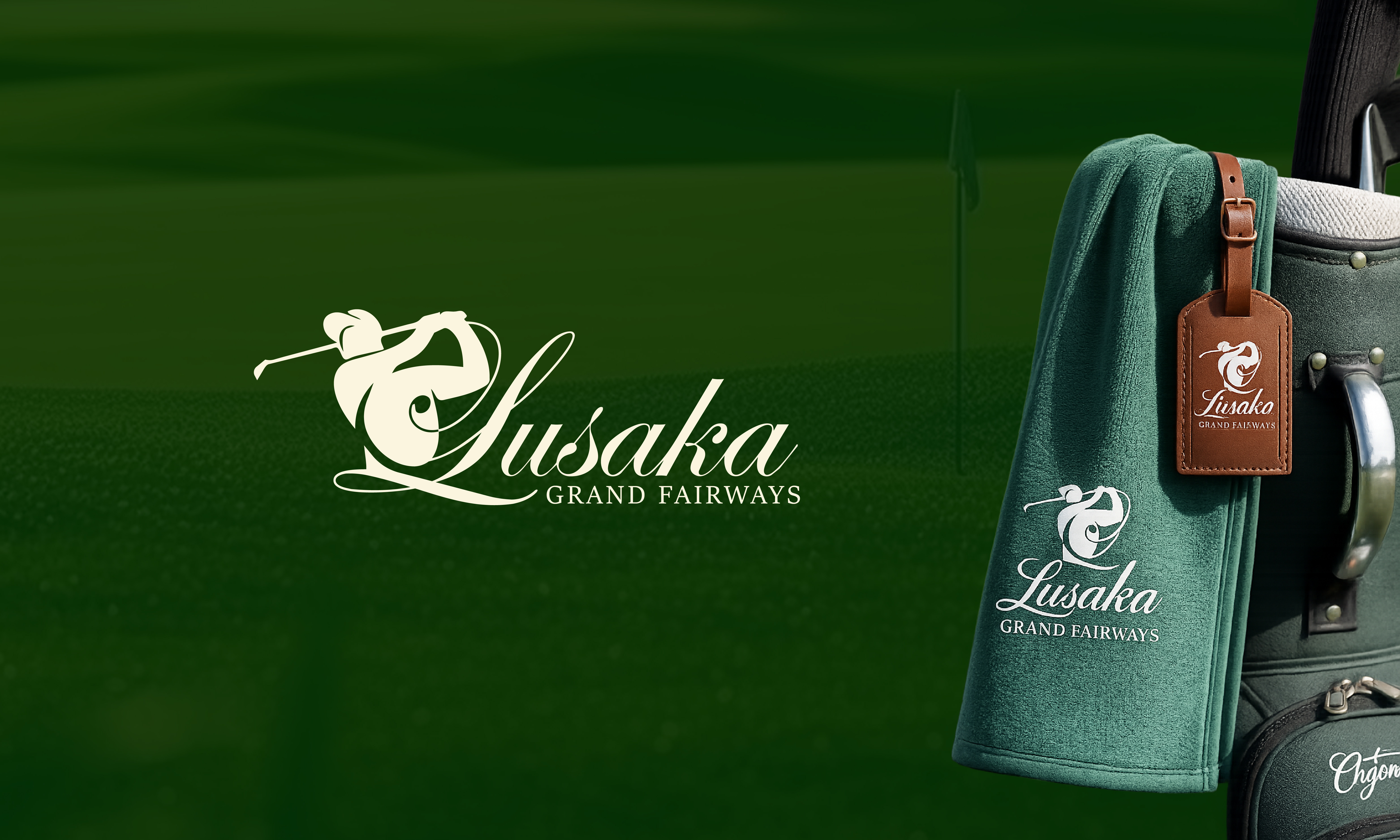 Golf apparel and bag brand application