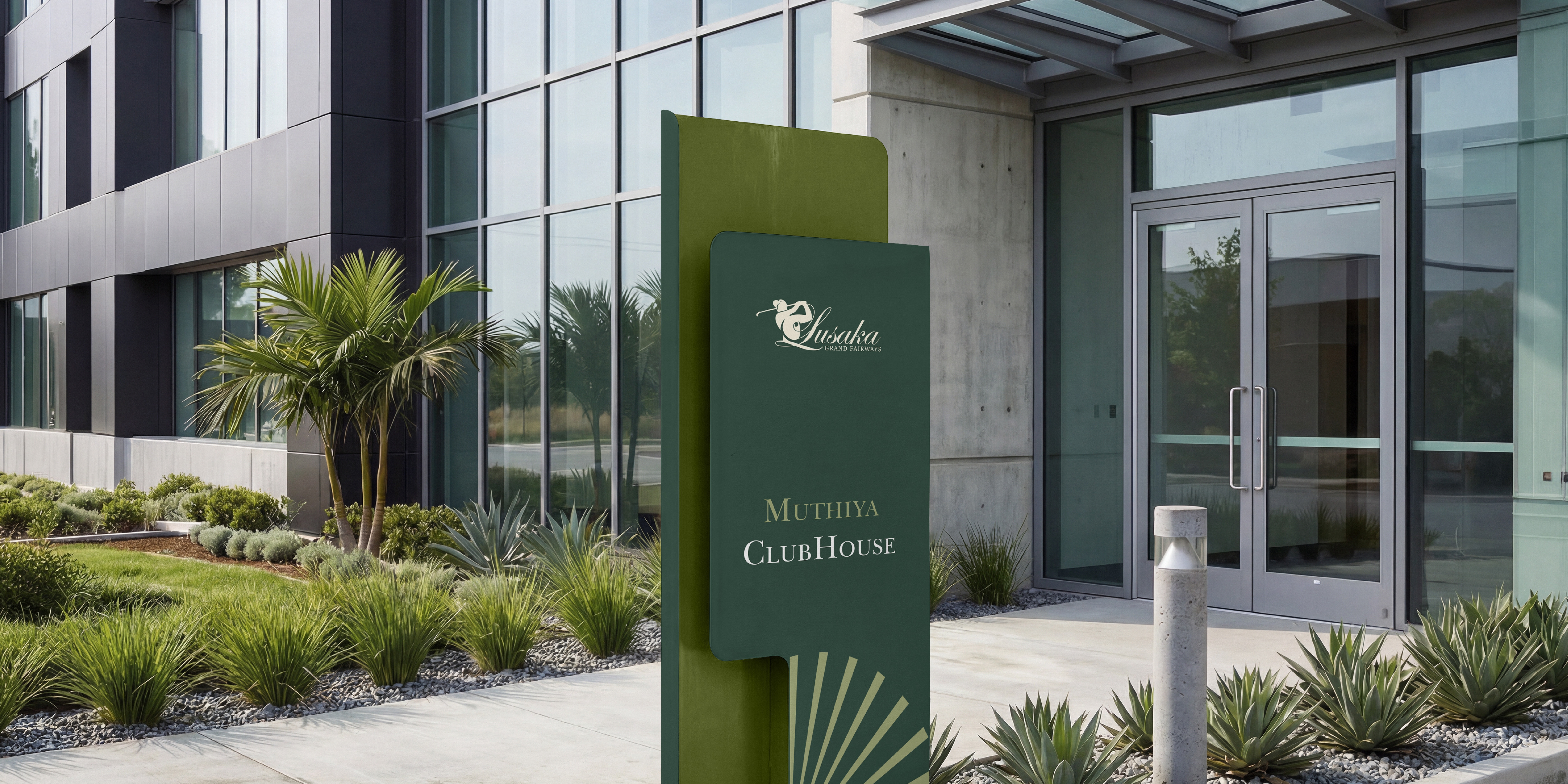 Clubhouse wayfinding signage application