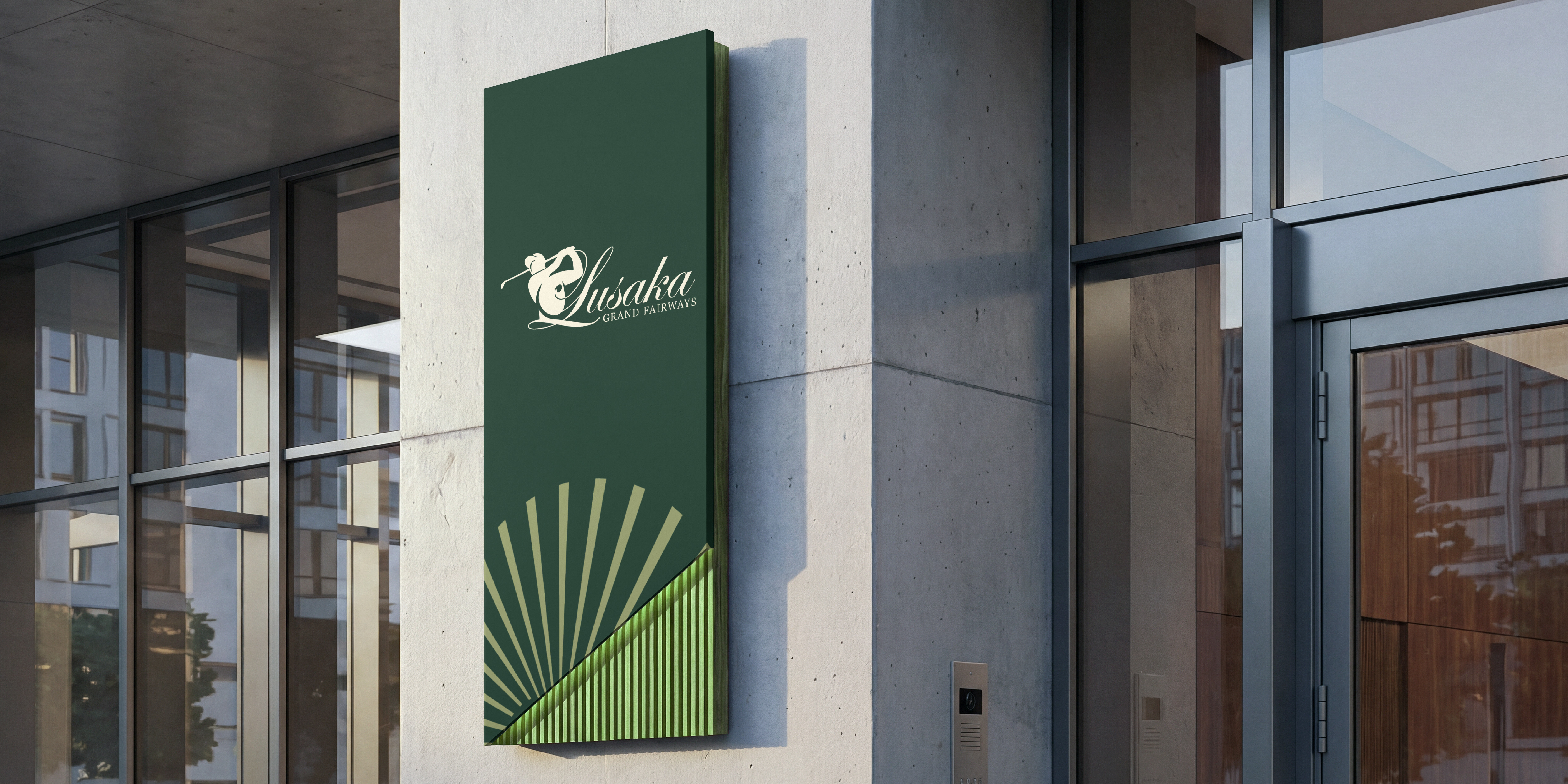 Club signage exterior application