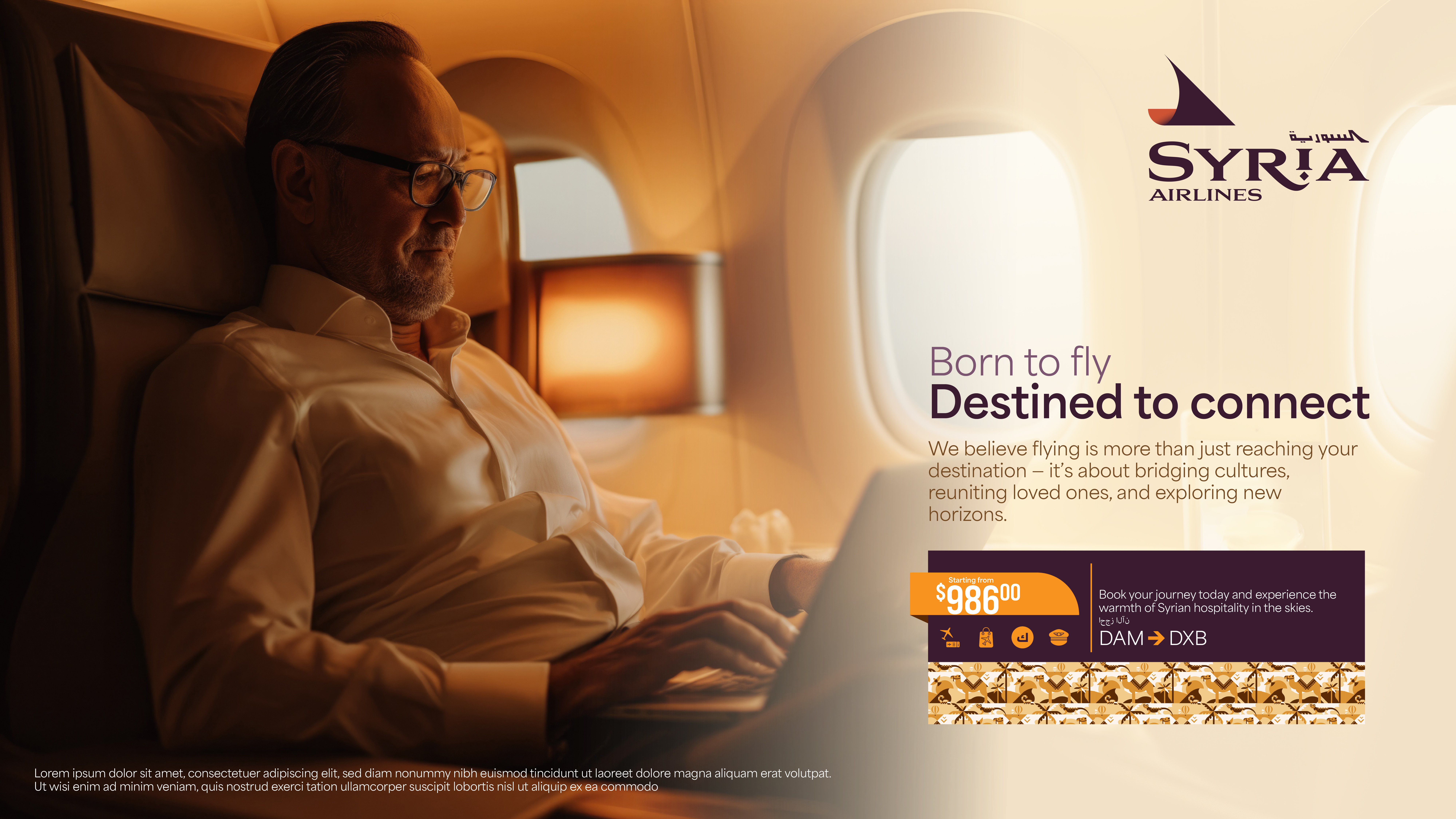 Syria Airlines identity concept