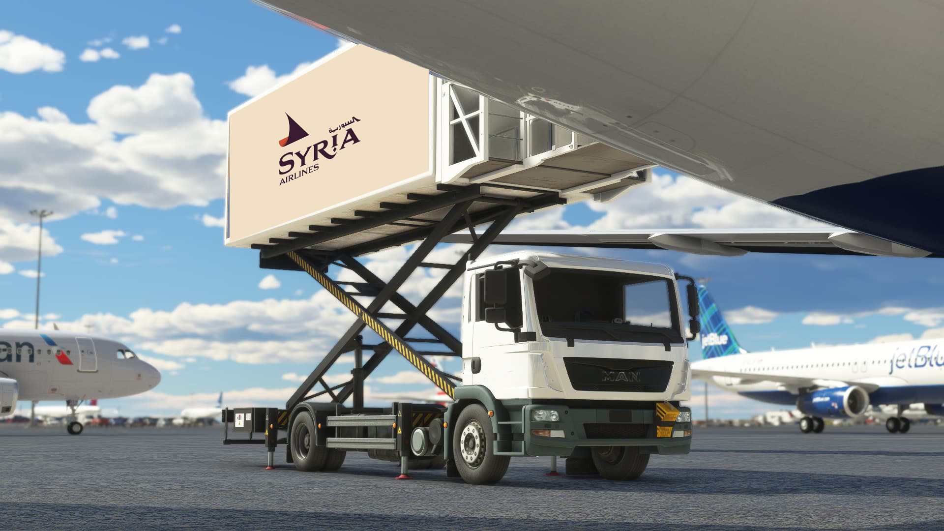 Syria Airlines ground service identity
